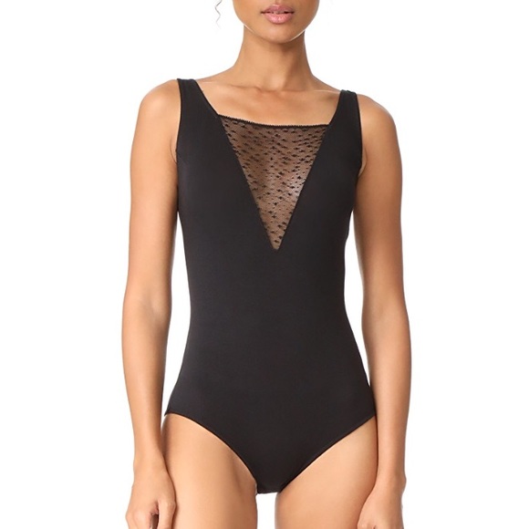 Eberjey Other - eberjey // greta black mesh bodysuit